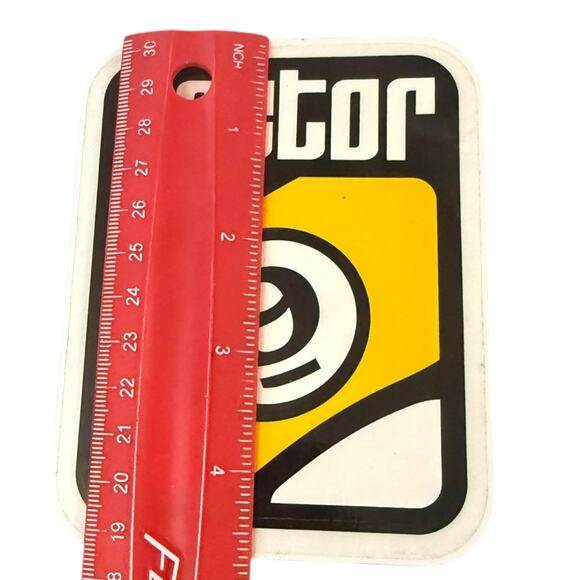 Sector 9 Queball Vintage Skate Black White Yellow Sticker - Picture 2 of 2